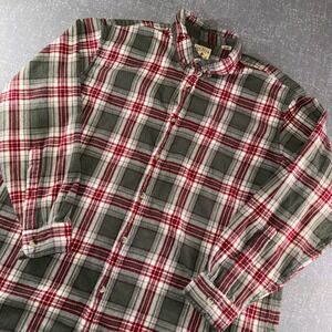 Red Head Brand Co Mens 2XL Plaid Fleece Button Down Shirt Outdoor Long sleeve